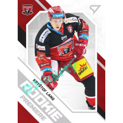 2021/22 Sportzoo TIPSPORT ELH 2. série #RP-17 Kryštof Lang Rookie Premiere