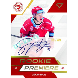 2022/23 Sportzoo ELH 2. série #RPS-OH Oskar Haas Rookie Premiere Auto xx/49
