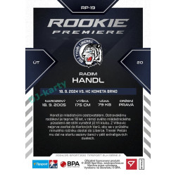 2024/25 Sportzoo ELH 2. serie #RP-20 Radim Handl Rookie Premiere