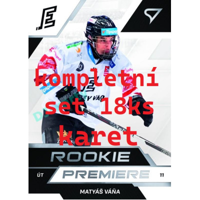 2022/23 Sportzoo ELH 2. série Rookie Premiere kompletní set 18ks karet