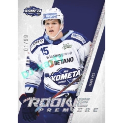 2023/24 Sportzoo ELH 2. serie #RP-19 Jakub Kos Rookie Premiere Showtime xx/99