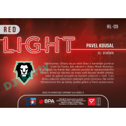 2022/23 Sportzoo ELH 2. série #RL-09 Pavel Kousal Red Light Limited xx/50