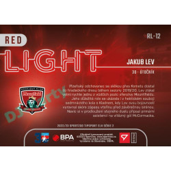 2022/23 Sportzoo ELH 2. série #RL-12 Jakub Lev Red Light Limited xx/50