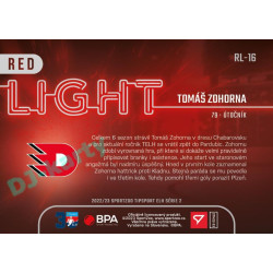 2022/23 Sportzoo ELH 2. série #RL-16 Tomáš Zohorna Red Light Limited xx/50