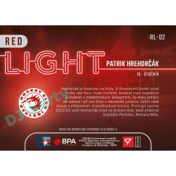 2022/23 Sportzoo ELH 2. série #RL-02 Patrik Hrehorčák Red Light Limited xx/50