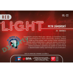 2022/23 Sportzoo ELH 2. série #RL-22 Petr Zámorský Red Light Limited xx/50