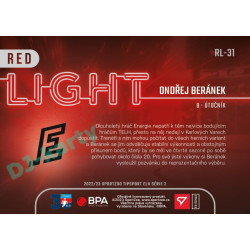2022/23 Sportzoo ELH 2. série #RL-31 Ondřej Beránek Red Light Limited xx/50