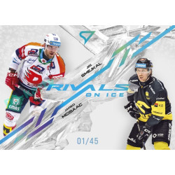2024/25 Sportzoo ELH 2. serie #RI-05 Jiří Smejkal vs. Jared McIsaac Rivals on Ice Blue Glacier xx/45
