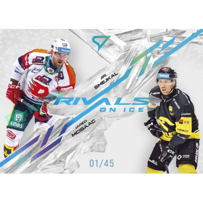2024/25 Sportzoo ELH 2. serie #RI-05 Jiří Smejkal vs. Jared McIsaac Rivals on Ice Blue Glacier xx/45