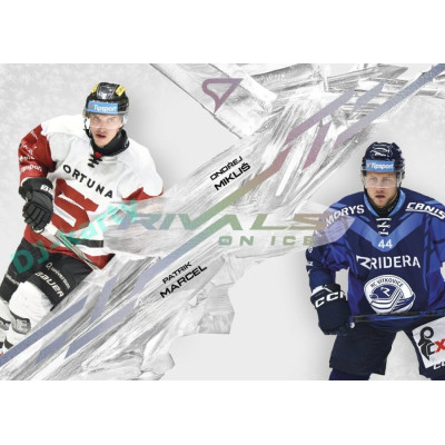 2024/25 Sportzoo ELH 2. serie #RI-08 Ondřej Mikliš vs. Patrik Marcel Rivals on Ice