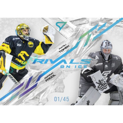 2024/25 Sportzoo ELH 2. serie #RI-10 Matej Tomek vs. Dominik Frodl Rivals on Ice Blue Glacier xx/45