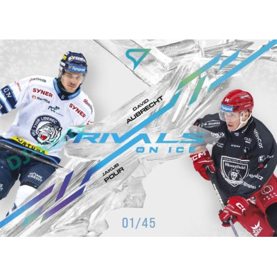 2024/25 Sportzoo ELH 2. serie #RI-14 David Aubrecht vs. Jakub Pour Rivals on Ice Blue Glacier xx/45