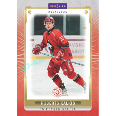 2024/25 Goal Cards Maxa liga 1. série #FMI-09 Roberts Kalkis Parallel 1of40