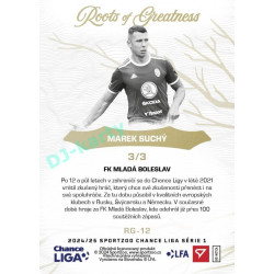 2024/25 Sportzoo Chance Liga 1. série #RG-12 Marek Suchý Roots of Greatness