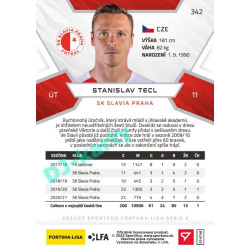 2021/22 Sportzoo Fortuna Liga 2. série #342 Stanislav Tecl