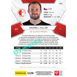 2021/22 Sportzoo Fortuna Liga Ondřej Kolář #184