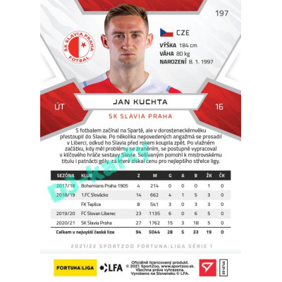 2021/22 Sportzoo Fortuna Liga Jan Kuchta #197