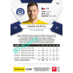 2021/22 Sportzoo Fortuna Liga 2. série #199 Tomáš Fryšták