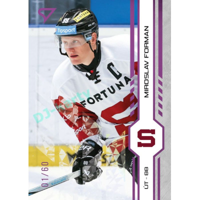 2024/25 Sportzoo ELH 1. serie #045 Miroslav Forman Purple Iceberg xx/60