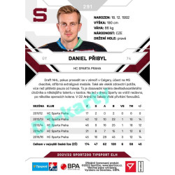 2021/22 Sportzoo TIPSPORT ELH 2. série #291 Daniel Přibyl