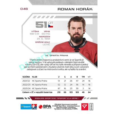 2024/25 Sportzoo ELH 1. serie #046 Roman Horák