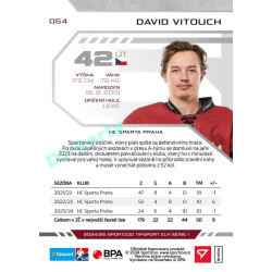 2024/25 Sportzoo ELH 1. serie #054 David Vitouch