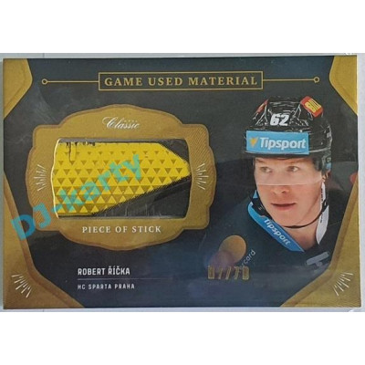 2020/21 OFS 1.série Robert Říčka #GUM-RŘÍ 07/70 Game Used Material