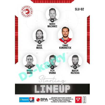 2021/22 Sportzoo TIPSPORT ELH 2. série #SLU-02 Tomáš Kundrátek Starting LINEUP