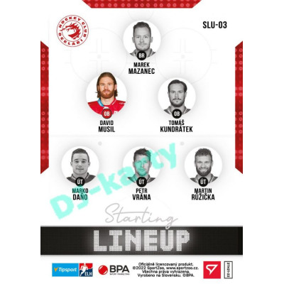 2021/22 Sportzoo TIPSPORT ELH 2. série #SLU-03 David Musil Starting LINEUP