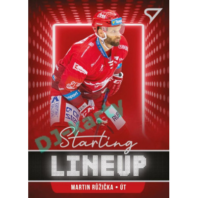 2021/22 Sportzoo TIPSPORT ELH 2. série #SLU-04 Martin Růžička Starting LINEUP
