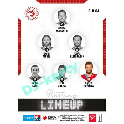 2021/22 Sportzoo TIPSPORT ELH 2. série #SLU-04 Martin Růžička Starting LINEUP