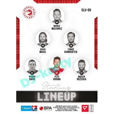 2021/22 Sportzoo TIPSPORT ELH 2. série #SLU-05 Petr Vrána Starting LINEUP
