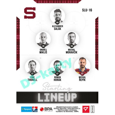 2021/22 Sportzoo TIPSPORT ELH 2. série #SLU-16 Michal Řepík Starting LINEUP