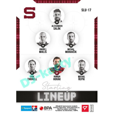 2021/22 Sportzoo TIPSPORT ELH 2. série #SLU-17 Roman Horák Starting LINEUP