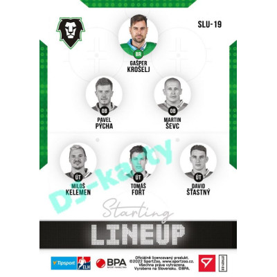 2021/22 Sportzoo TIPSPORT ELH 2. série #SLU-19 Gašper Krošelj Starting LINEUP