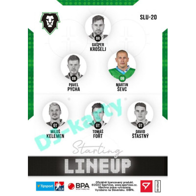 2021/22 Sportzoo TIPSPORT ELH 2. série #SLU-20 Martin Ševc Starting LINEUP