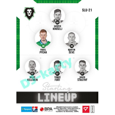 2021/22 Sportzoo TIPSPORT ELH 2. série #SLU-21 Pavel Pýcha Starting LINEUP