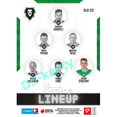 2021/22 Sportzoo TIPSPORT ELH 2. série #SLU-22 David Šťastný Starting LINEUP