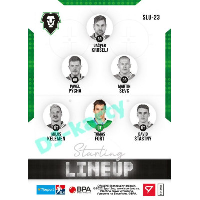 2021/22 Sportzoo TIPSPORT ELH 2. série #SLU-23 Tomáš Fořt Starting LINEUP