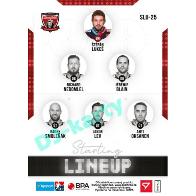 2021/22 Sportzoo TIPSPORT ELH 2. série #SLU-25 Štěpán Lukeš Starting LINEUP