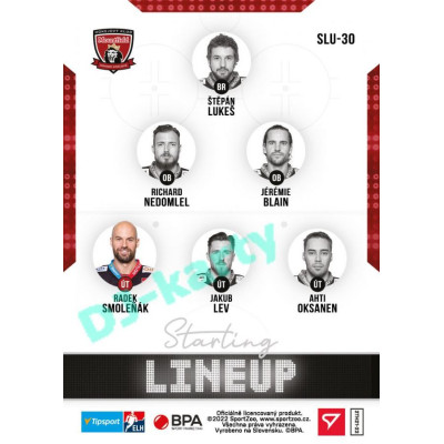 2021/22 Sportzoo TIPSPORT ELH 2. série #SLU-30 Radek Smoleňák Starting LINEUP