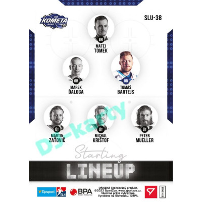 2021/22 Sportzoo TIPSPORT ELH 2. série #SLU-38 Tomáš Bartejs Starting LINEUP