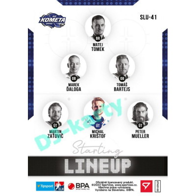 2021/22 Sportzoo TIPSPORT ELH 2. série #SLU-41 Michal Krištof Starting LINEUP