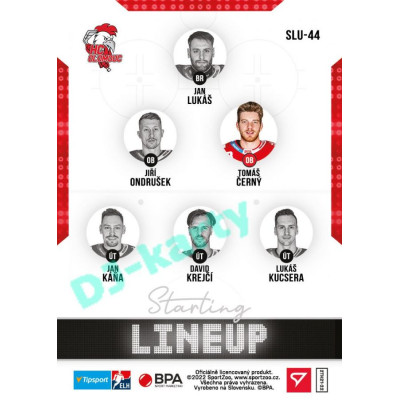 2021/22 Sportzoo TIPSPORT ELH 2. série #SLU-44 Tomáš Černý Starting LINEUP