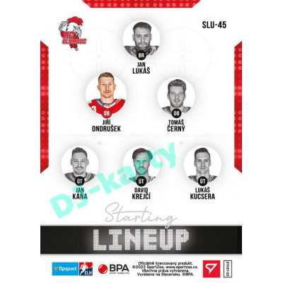 2021/22 Sportzoo TIPSPORT ELH 2. série #SLU-45 Jiří Ondrušek Starting LINEUP
