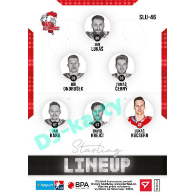 2021/22 Sportzoo TIPSPORT ELH 2. série #SLU-46 Lukáš Kucsera Starting LINEUP