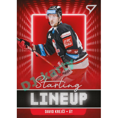2021/22 Sportzoo TIPSPORT ELH 2. série #SLU-47 David Krejčí Starting LINEUP