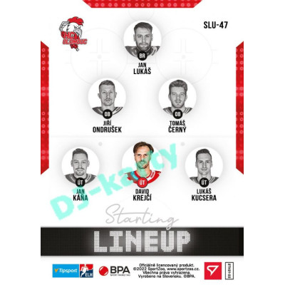 2021/22 Sportzoo TIPSPORT ELH 2. série #SLU-47 David Krejčí Starting LINEUP