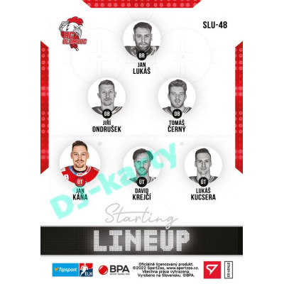 2021/22 Sportzoo TIPSPORT ELH 2. série #SLU-48 Jan Káňa Starting LINEUP