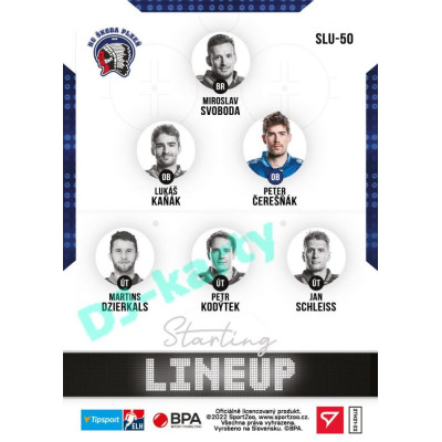 2021/22 Sportzoo TIPSPORT ELH 2. série #SLU-50 Peter Čerešňák Starting LINEUP